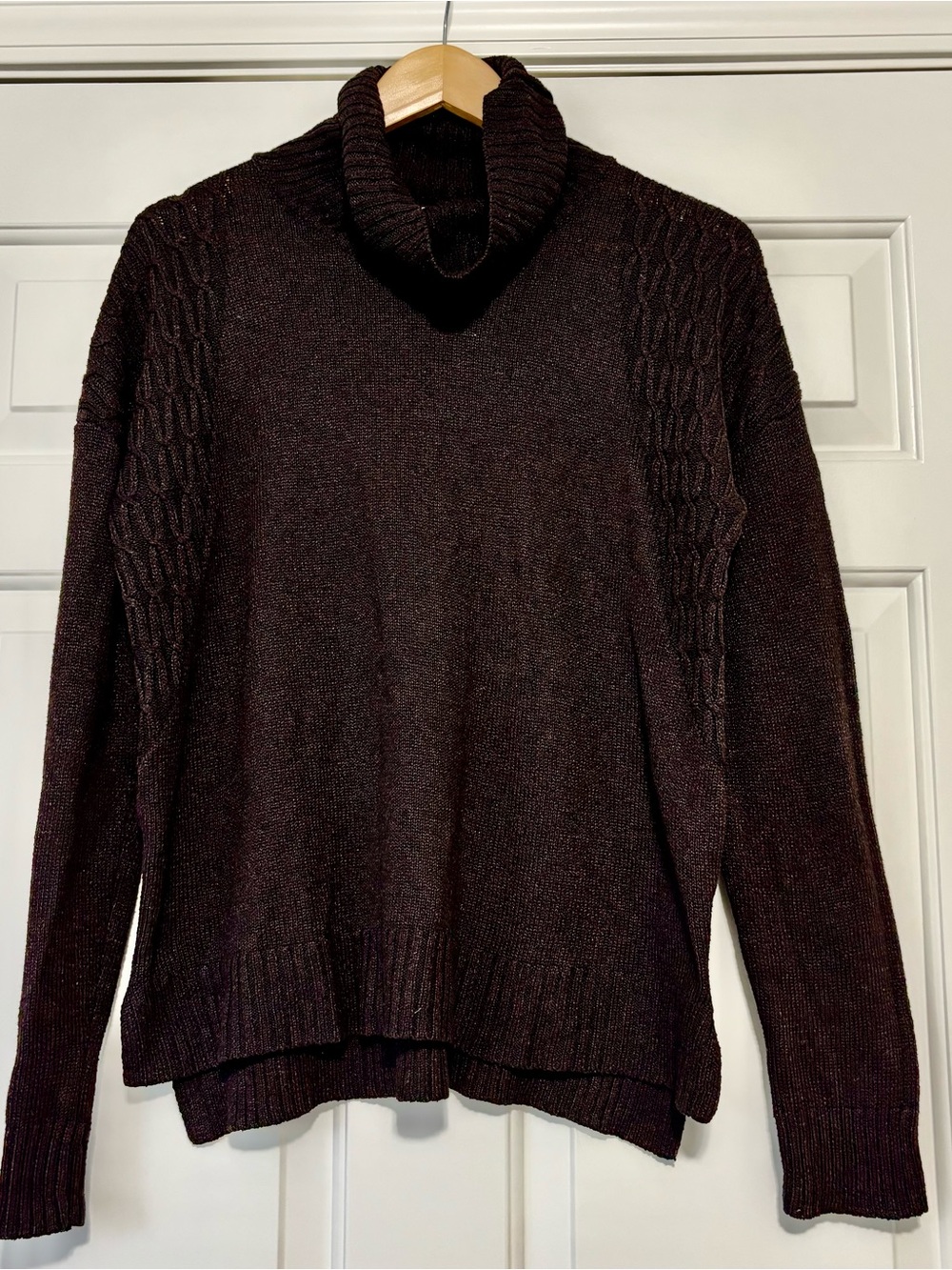 EVOLUTION BY CYRUS Madi Marled Yarn Turtleneck Sweater